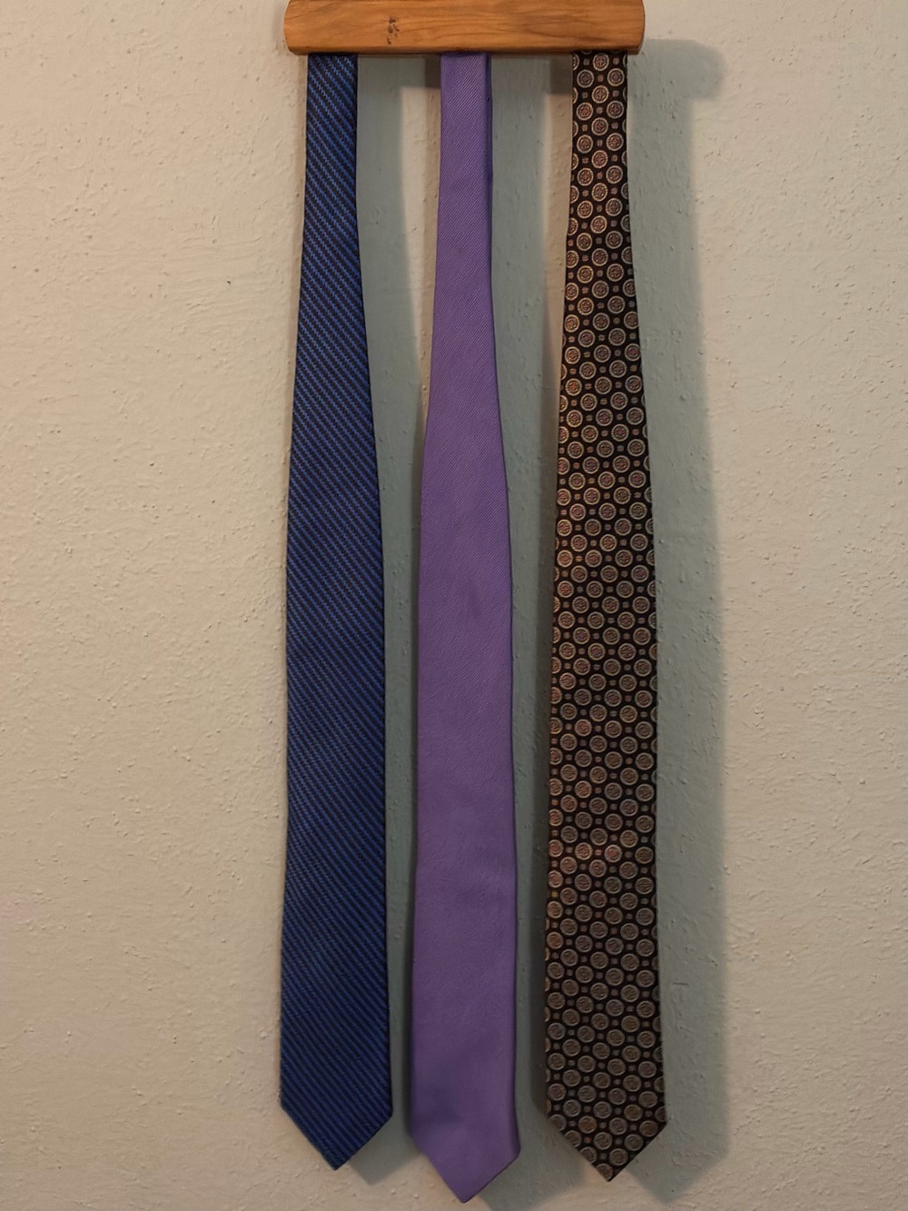 Lot of 3 Robert Talbott Silk Ties XL Long 60-62" Blue Purple Brown